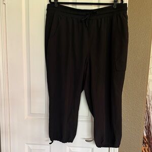 RBX Black Jogger Capri cargo Pants